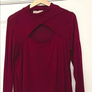 Michael Kors Burgundy Top
